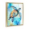 Stupell Industries Watercolor Style Sea Turtle Floating Frame, design by LSR Creative Studio